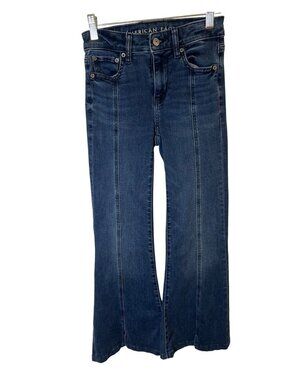 women's American Eagle size 00 festival flare jeans bell bottom